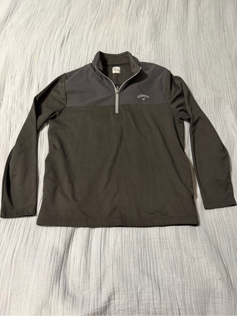 Callaway Men's Black Quarter-Zip Pullover Size Medium
